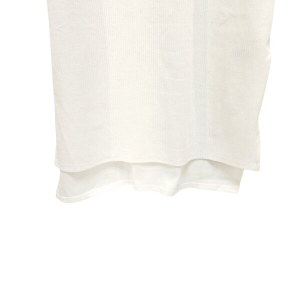 The Drop Womens White Sleeveless Ribbed Midi Dress Size XXL Cotton Blend - Picture 8 of 14